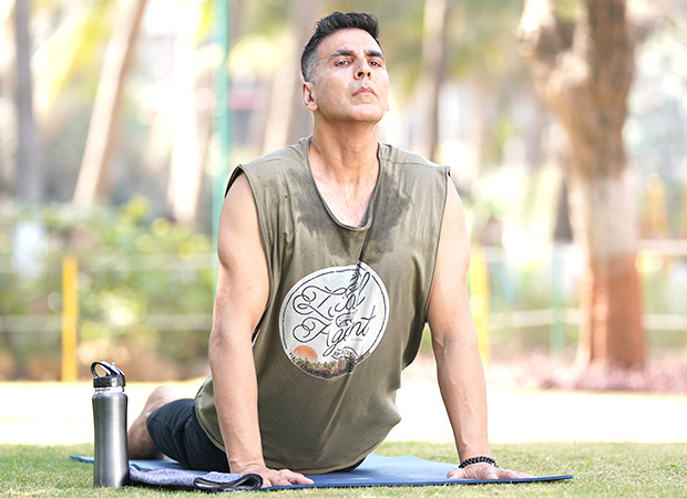 Akshay Kumar doing yoga