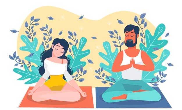 meditation vector