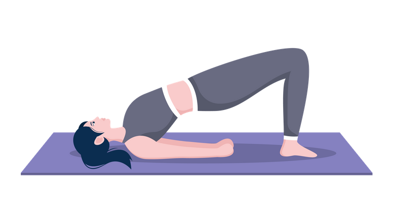 Bridge Pose (dvi Pada Pithasana) Stock Photo - Image of body, practice:  52840172