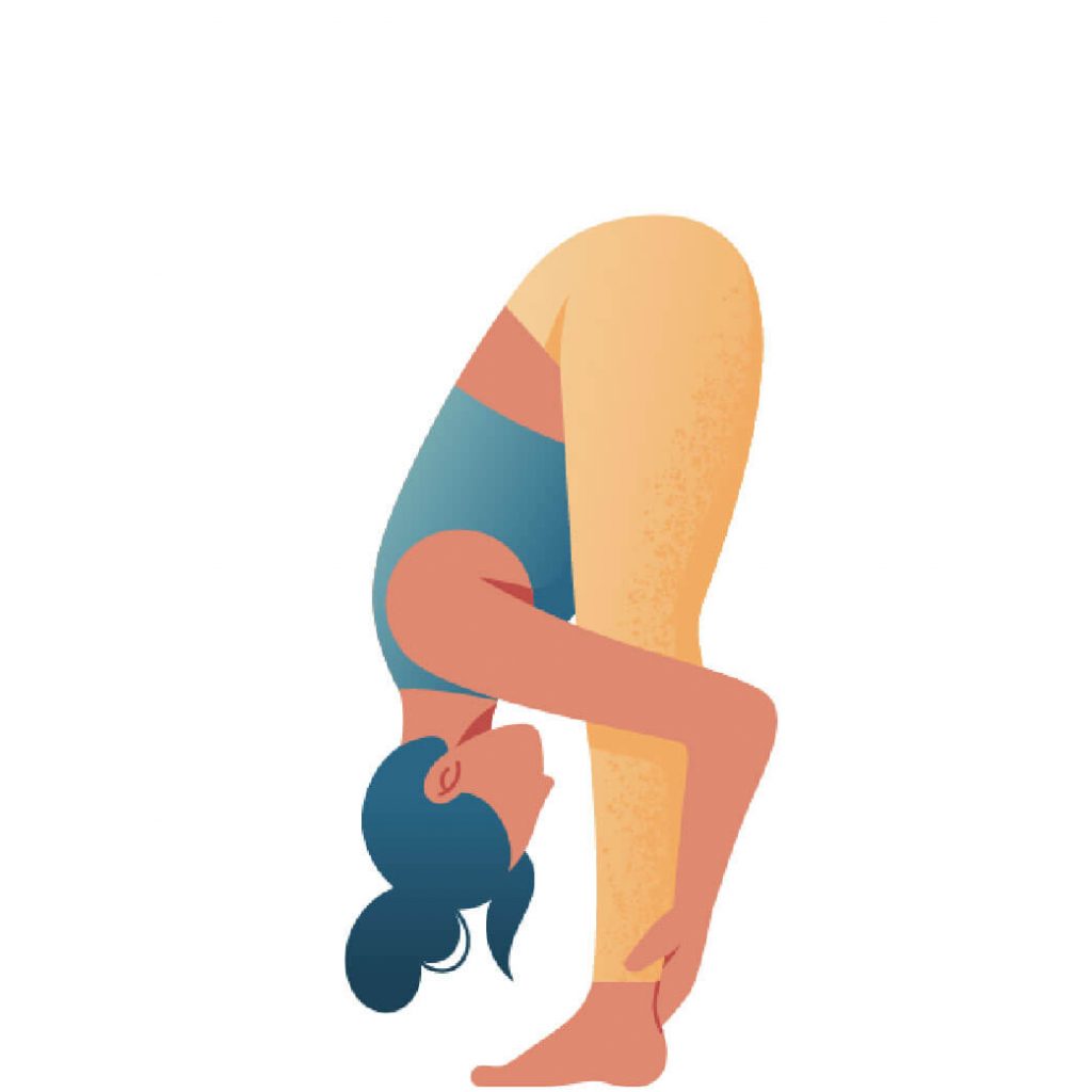 Uttanasana Yoga for fibroids